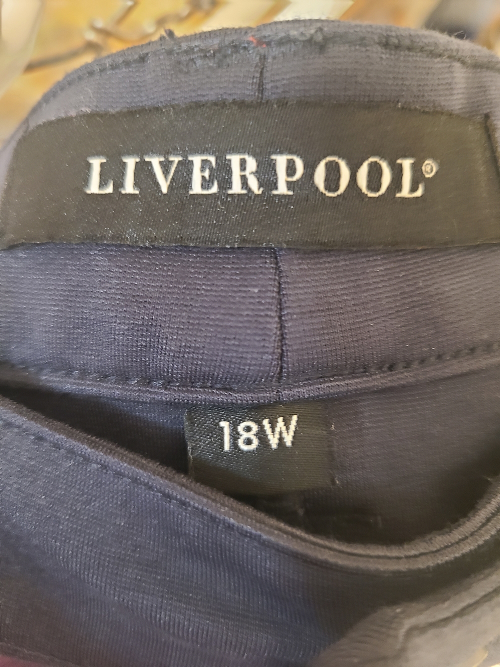 Liverpool Navy Women's Stretch Trousers